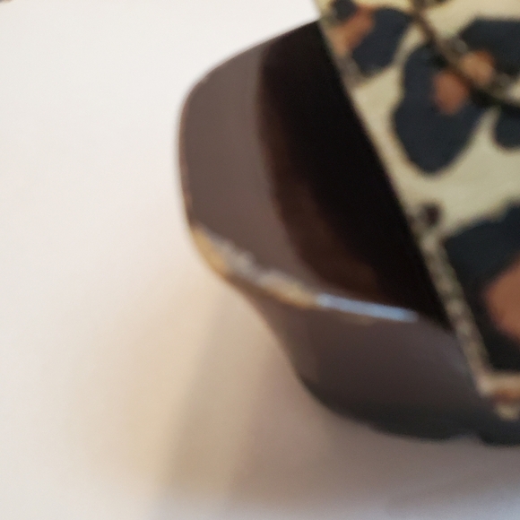 Donna Karen Pony hair animal print slingback sandals. Sz 39.5. - Picture 4 of 12